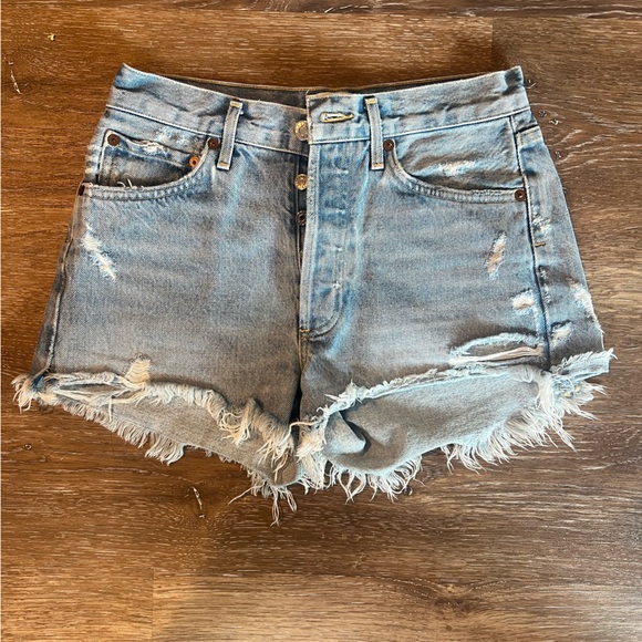 Agolde Parker Vintage Cutoff Shorts - Picture 5 of 7